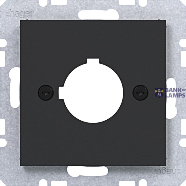 Central plate Ø22.5 mm, A.x/C.x/S.1/B.x/Q.x/K.x matte black image 1