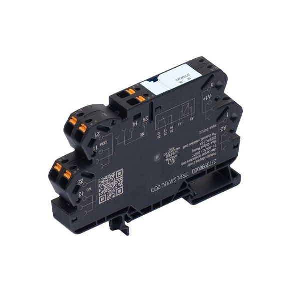 TERMSERIES-compact, Relay module, Number of contacts: 2,  x 1 CO Contact AgNi, Rated control voltage: 24…230 V UC ±10 %, Continuous current: 6 A, PUSH IN, Test button available: No image 21