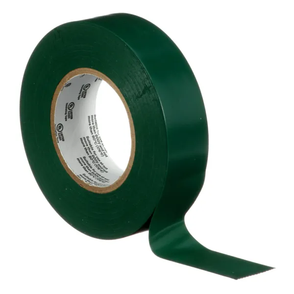 3M™ Temflex™ Vinyl Electrical Tape 165, Green, 19 mm x 25 m, 100 Rolls image 3
