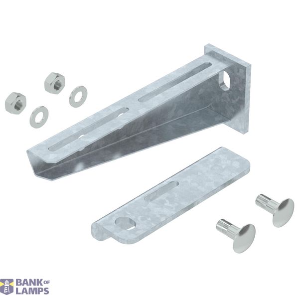 Bracket with connection profile B510mm Steel Hot-dip galvanised zinc image 1