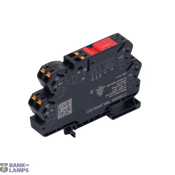 Relay module, 230 V AC ±5 %, Green LED, 2 x 1 CO Contact (AgNi) , 230  image 1