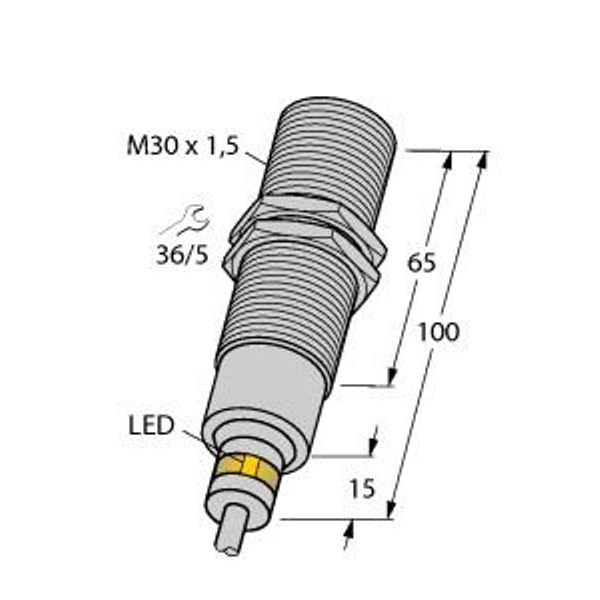 Inductive Sensor For Harsh Environments and Temperatures up to 120°C   BI10-EM30D-VP6X/S120 image 1