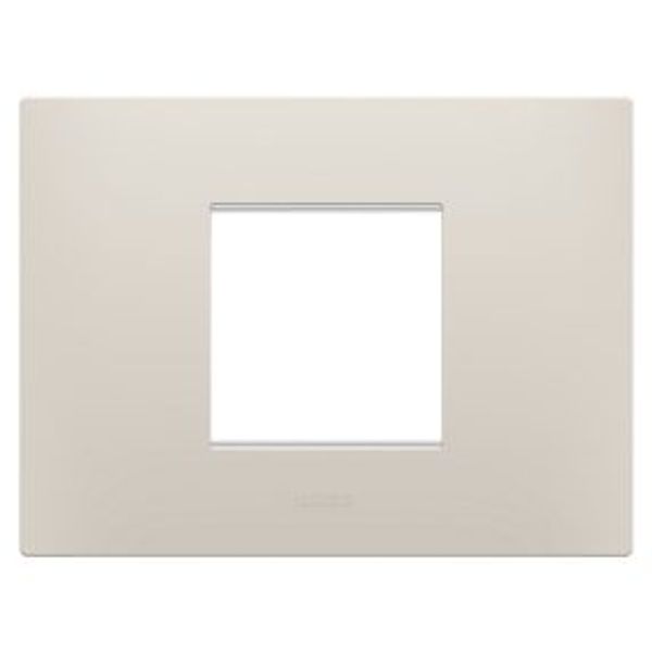 EGO PLATE - IN TECHNOPOLYMER - 2 MODULES - NATURAL BEIGE - CHORUSMART image 1