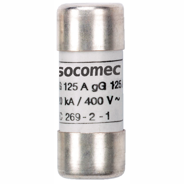 Cylindrical fuse gG type 12A 690Vac size 22x58 with striker image 1