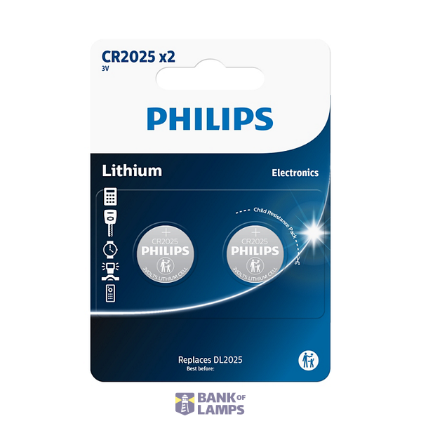 BATERIE PHILIPS LITHIUM CR2025P2/01B image 1