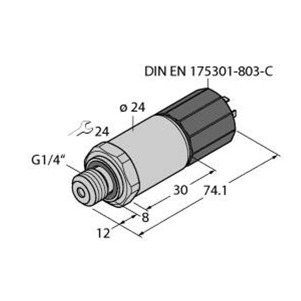 Pressure Transmitter With Current Output (2-Wire)   PT16R-2004-I2-DC91 image 1