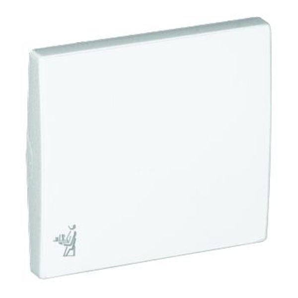 ROCKER F/SWITCHES W/MAID SYMBOL WHITE image 1