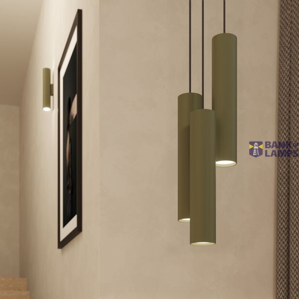 LAGOS HANGING LAMP 3L OLIVE GREEN 3XGU10 image 6