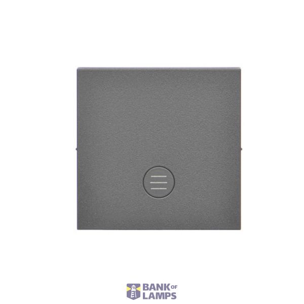Single button for switches and push buttons, graphite mat image 1