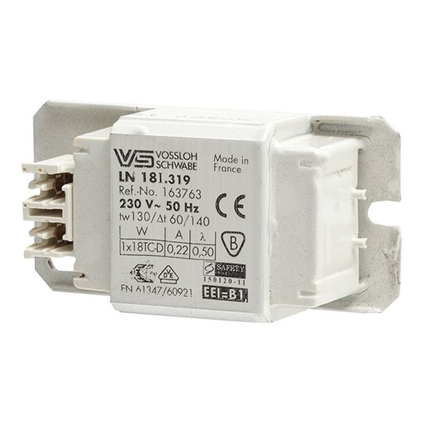 VS 163763 EM Ballast LN18I.319 B1 230V-50Hz 1X18W image 1