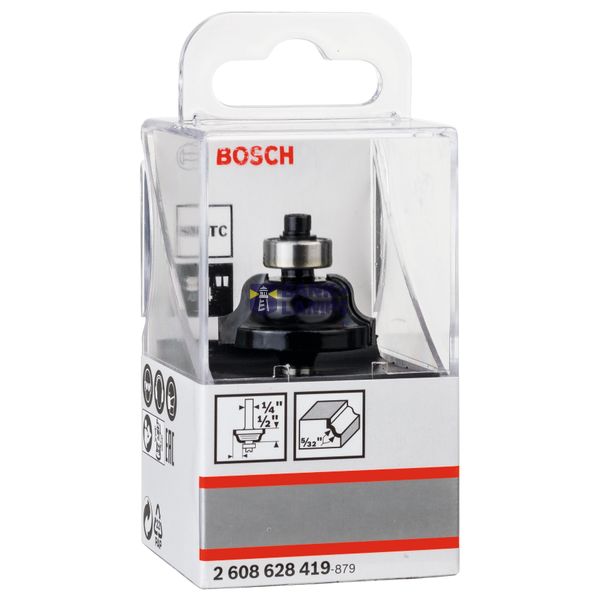 Edge forming bit B, 1/4", R1 4 mm, D1 28.6 mm, B 8 mm, L 12.4 mm, G 54 mm image 2