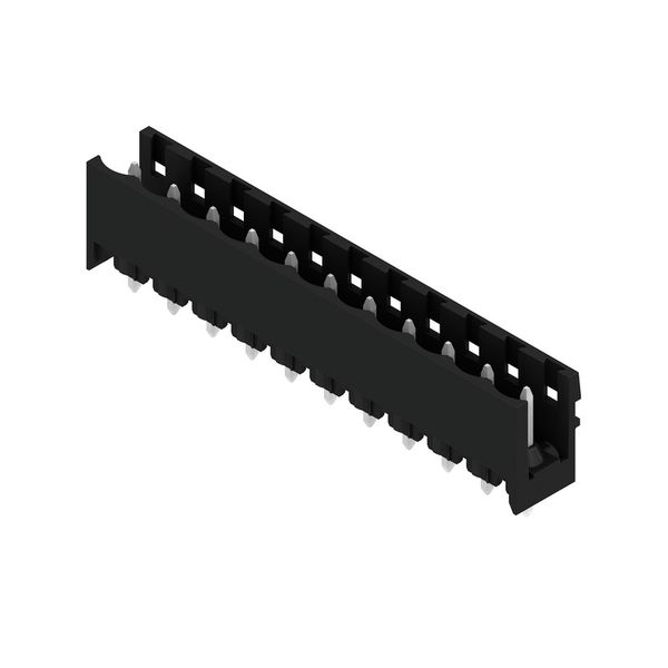 PCB plug-in connector, male header, open side, THT solder connection, 5.08 mm, Number of poles: 11, 180°, Solder pin length (l): 3.2 mm, tinned, black, Box image 2