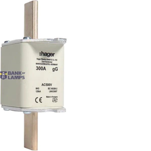 NH Fuse Insert 300A GG, 500VAC LNH3300T image 1