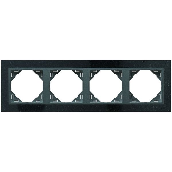 FOUR-GANG FRAME GRANITE/GRAY image 2