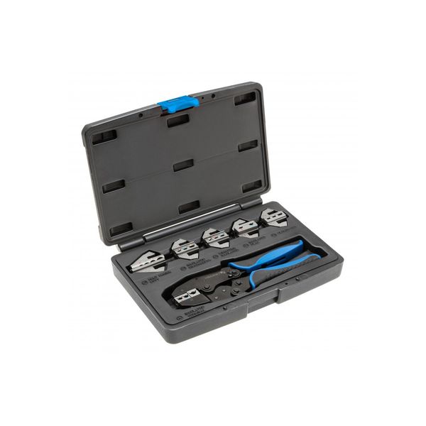 HOEGERT Crimping plier interchangeable 6 piece image 1