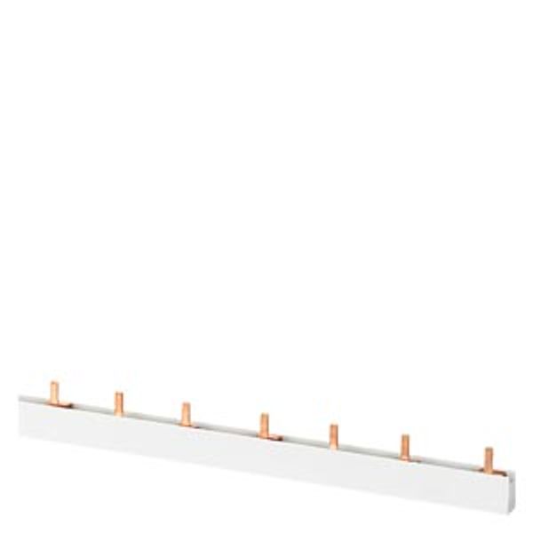 Pin busbar, 3-phase 10 mm2, 1060mm, gray insulation can be cut for AFDD 5SM602.-2 for image 1