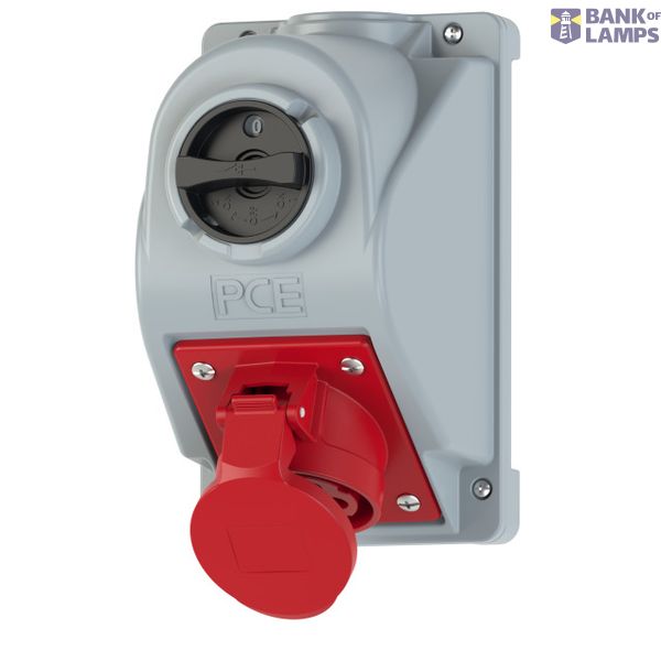 Fixed socket COMBO-POL 32A 5P 6h IP44 image 1