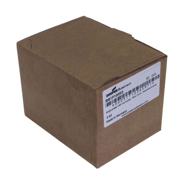BUSBAR, low voltage, 100 A, AC 600 V, DC 1000 V, 15 x 16 x 52 mm, 3P, UL image 17