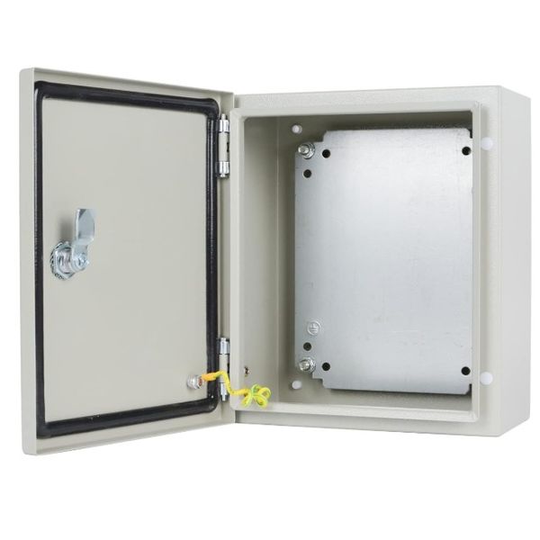 Metal box IP66, 600*400*300mm, 1.2mm CR steel, Mounting plate*2.0mm GI image 2