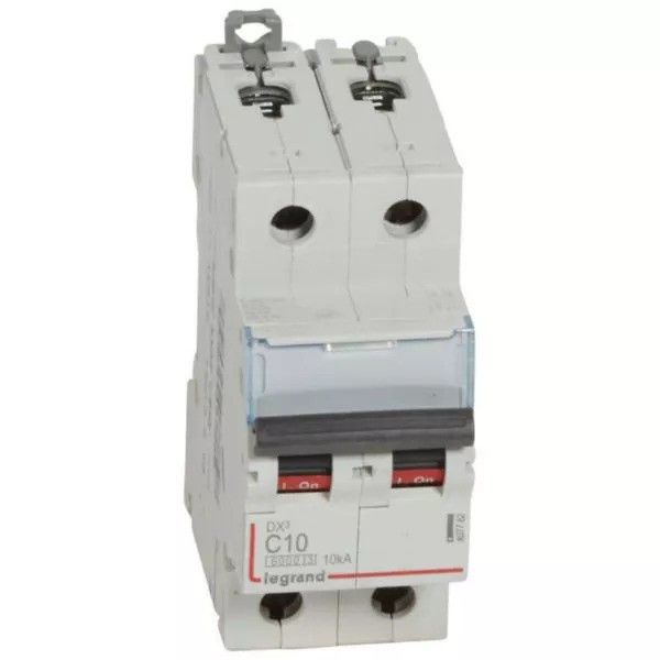 Circuit breaker DX³6000 2P 10A C-curve 10kA 230–400V 2 modules image 1