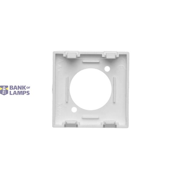 IP44 single socket outlet with frame seal - same color flap&frame, 16A, cream white/electro white image 1