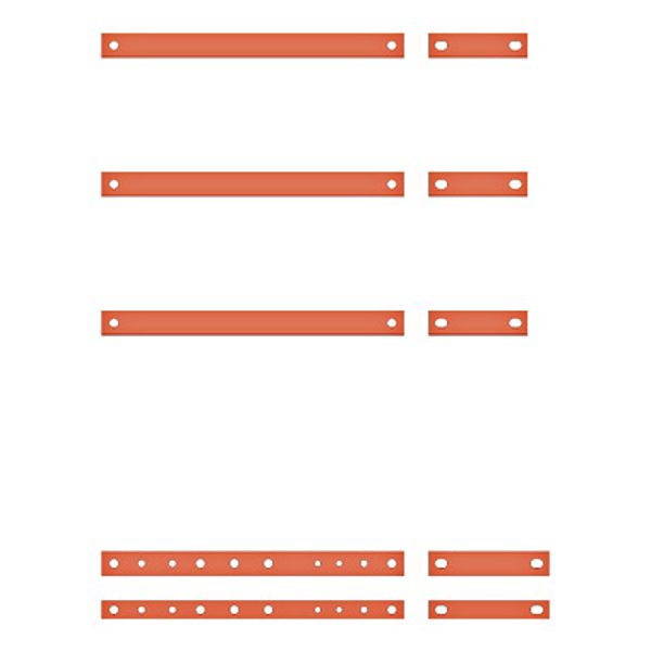 Copper rail 40/10 5 poles, for Outgoingfield 600mm image 1