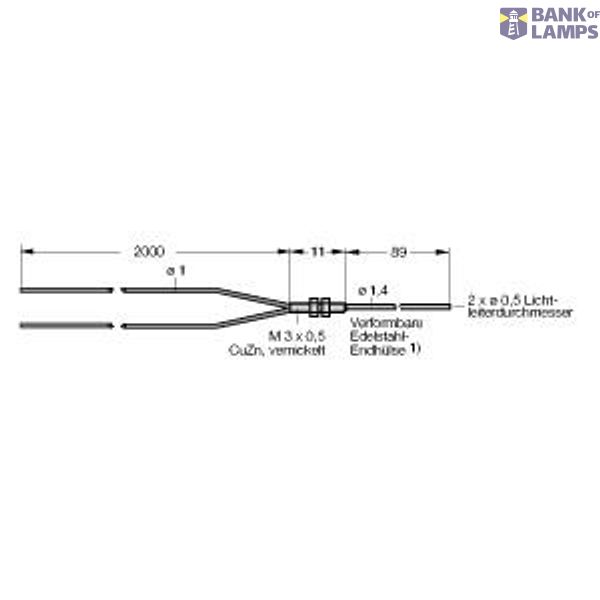 Plastic Fiber Bifurcated Fiber   PBP26U image 1