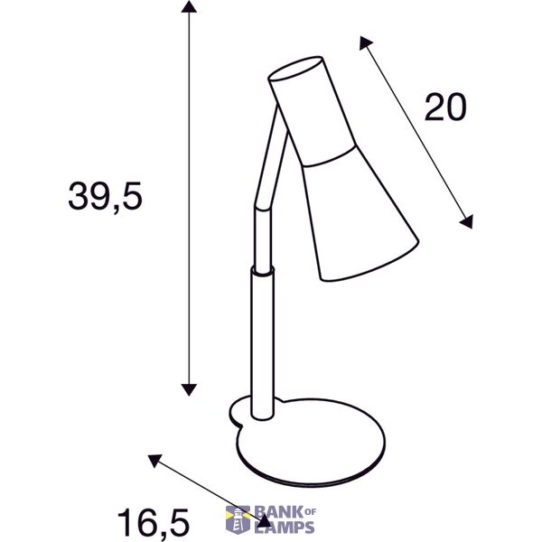PHELIA table lamp, wine red, aluminium/steel, GU10 image 2