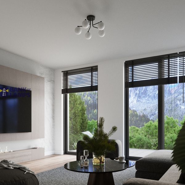ASTRAL 5 BLACK CHANDELIER 5XG9 image 6