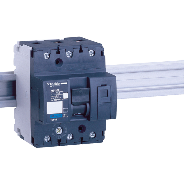 Miniature circuit-breaker, Acti9 NG125L, 3P, 40 A, D curve, 50 kA (IEC 60947-2) image 3