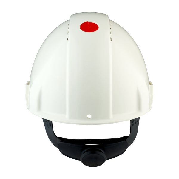 3M™ Hard Hat, Uvicator, Ratchet, Ventilated, Plastic Sweatband, White, image 6