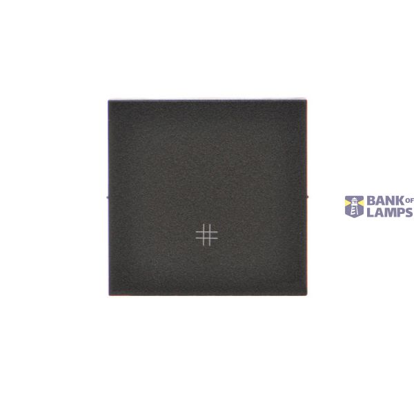 Single button for switches and push buttons, black matt image 1