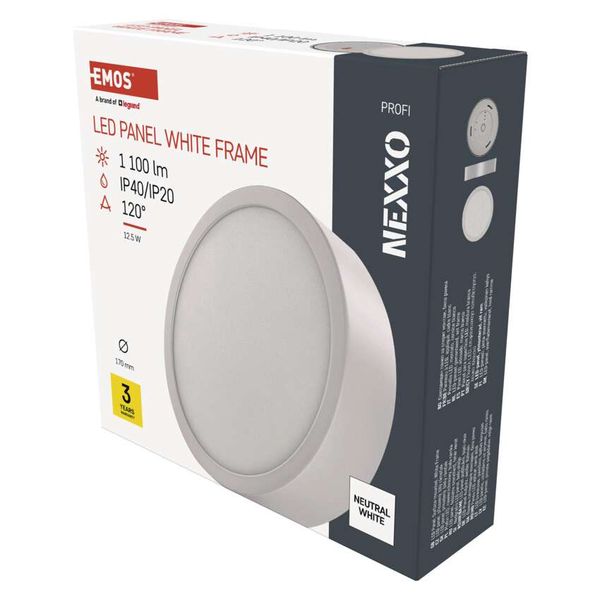 LED surface luminaire NEXXO, round, white, 12.5W, neutral white image 1