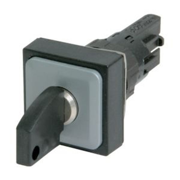 Q25S3 Key-operated actuator, 3 positions, black, momentary image 2