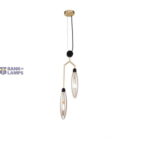 Modern Ventura Pendant Lamp Matt Gold image 1