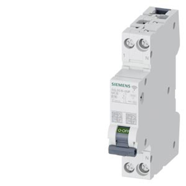 Miniature Circuit Breaker Measuring RCM / EM Communication AC 230V 6kA, 1+N pole, B, 16A image 1