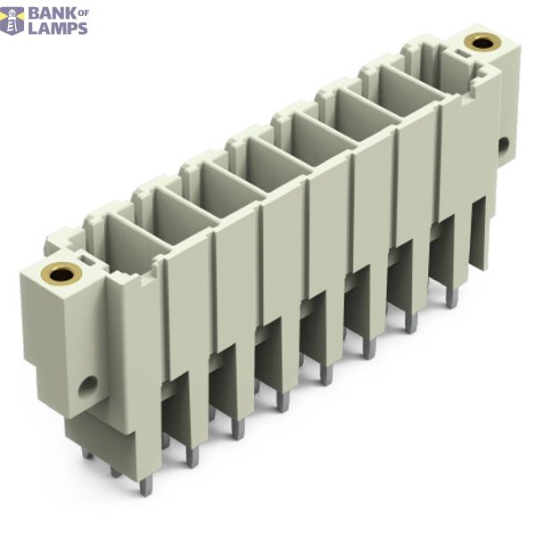 THT male header 1.0 x 1.2 mm solder pin straight light gray image 1