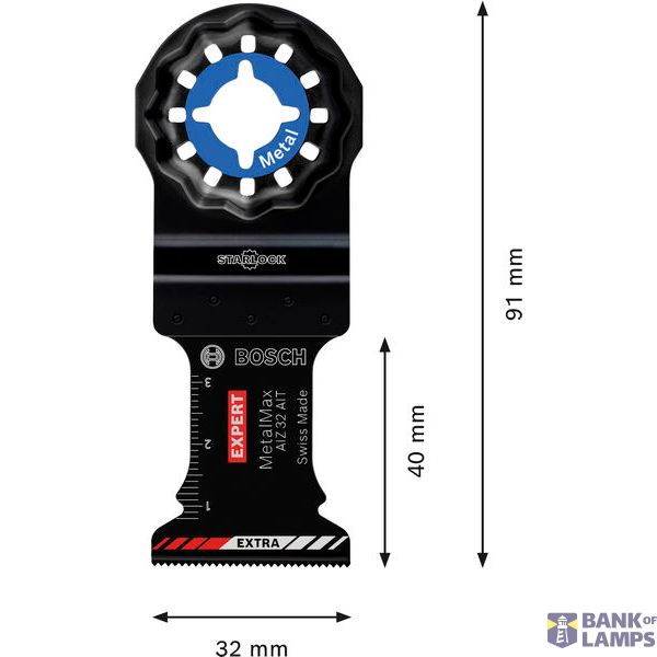 EXPERT MetalMax AIZ 32 AIT Multitool Blades 4 x 32 mm 1-pc image 1
