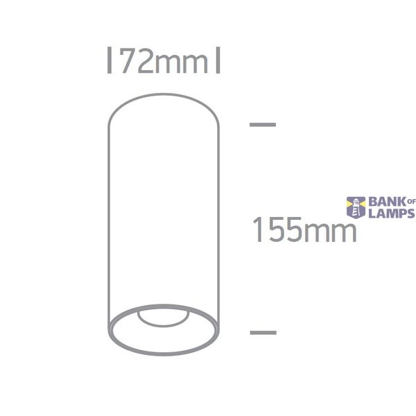 WHITE CYLINDER 15W WW 230V image 2