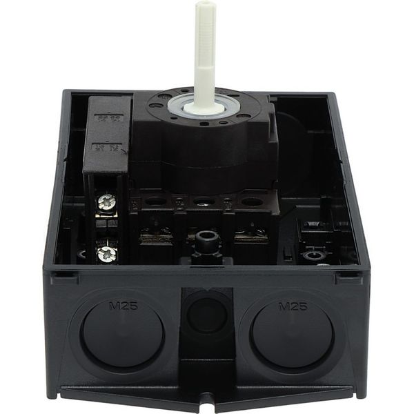 P1-32/I2-SI/HI11-SW Safety switch, P1, 32 A, 3 pole, 1 N/O, 1 N/C, STOP function, With black rotary handle and locking ring, Lockable in position 0 with cover interlock, image 38