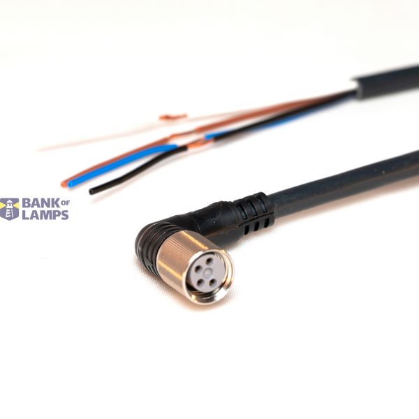 Sensor cable, M8 right-angle socket (female), SUS connector, 4-poles, PVC standard cable, IP67, 10 m XS3F0108H image 1
