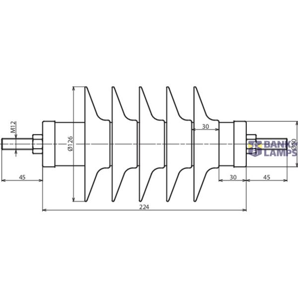 DEHNmid MV arrester Ur: 24kV In: 10kA line disch. class 1 incr. creepa image 2