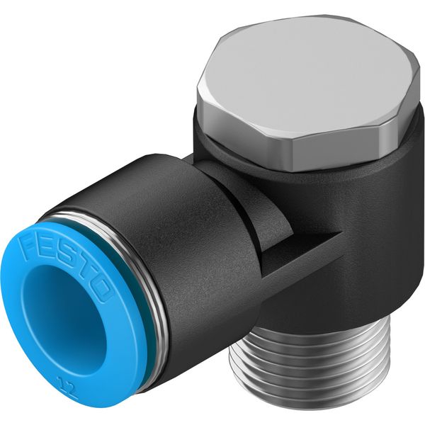 QSLV-3/8-12 Push-in L-fitting image 1