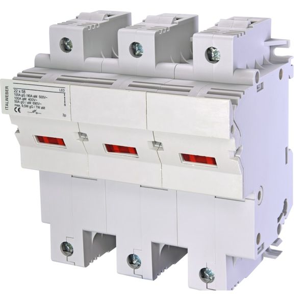 Fuseholder SDCH 3x58 100A 690V image 1