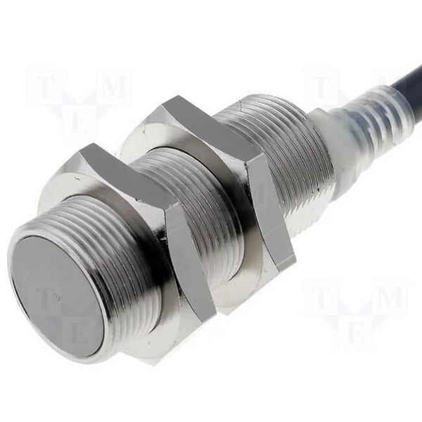 Proximity sensor, inductive, brass-nickel, M18, shielded, 5 mm, NO, 2 E2E 8561R image 3