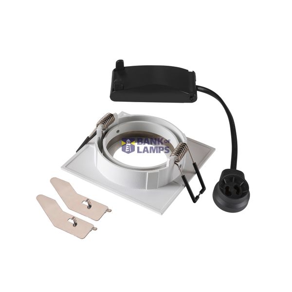 NEW TRIA® 68, recessed ceiling light, square, max. 10W GU10, white image 3