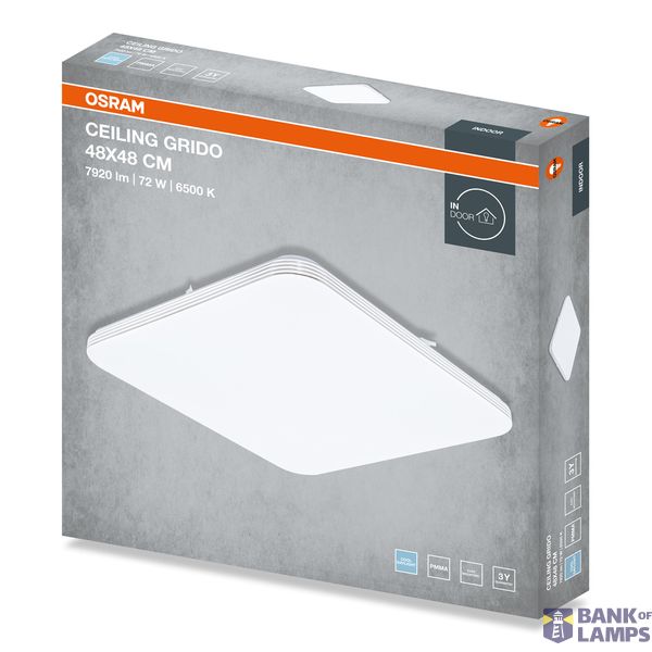 CEILING GRIDO SQ 72W 865 IP20 OSRAM image 2