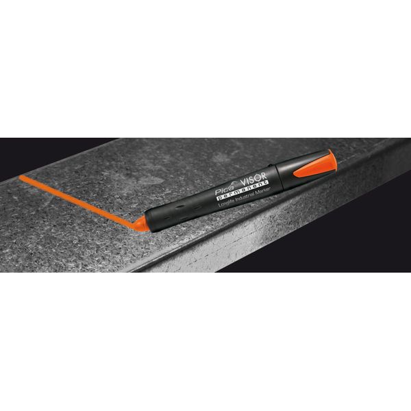 Pica 990/054 VISOR Permanent Marker fluorescent orange image 10