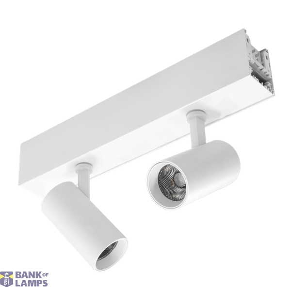 SPOTLIGHT LINEARE PRIS MEA 2 LUCI BIANCO image 1