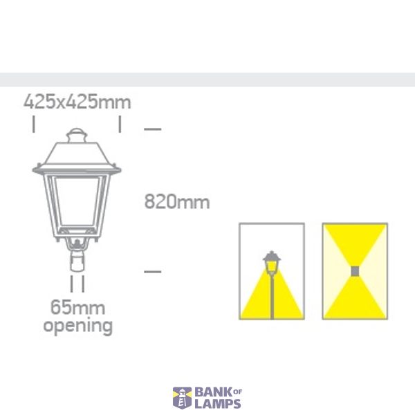 ANTHRACITE LED 60W CW IP66 100-240V image 2